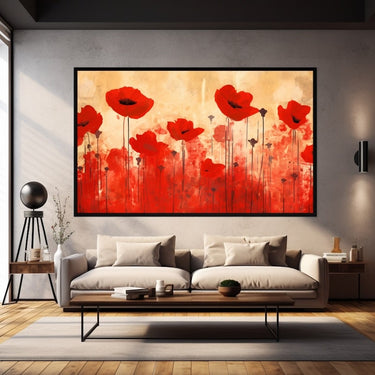 Poppy Field Oil on Canvas